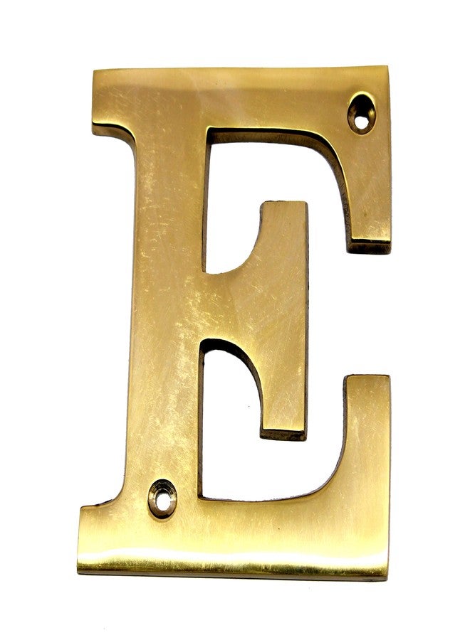 إسبلانيد لوحة اسم فندق إسبلاناد براس هاوس - لوحة جدارية ذهبية اللون - 4 بوصات ("حرف E" - 4" - Image 1
